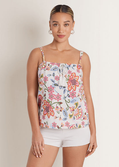 Linen Sleeveless Thin Strap With Tassel Hothouse Botancial | Venus Special Offer
