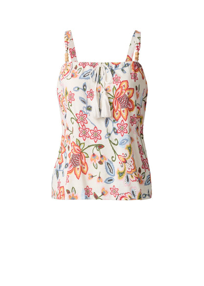 Linen Sleeveless Thin Strap With Tassel Hothouse Botancial | Venus Special Offer