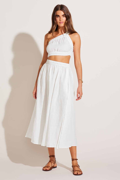 Reina Dress White Ecolinen | Venus Affordable