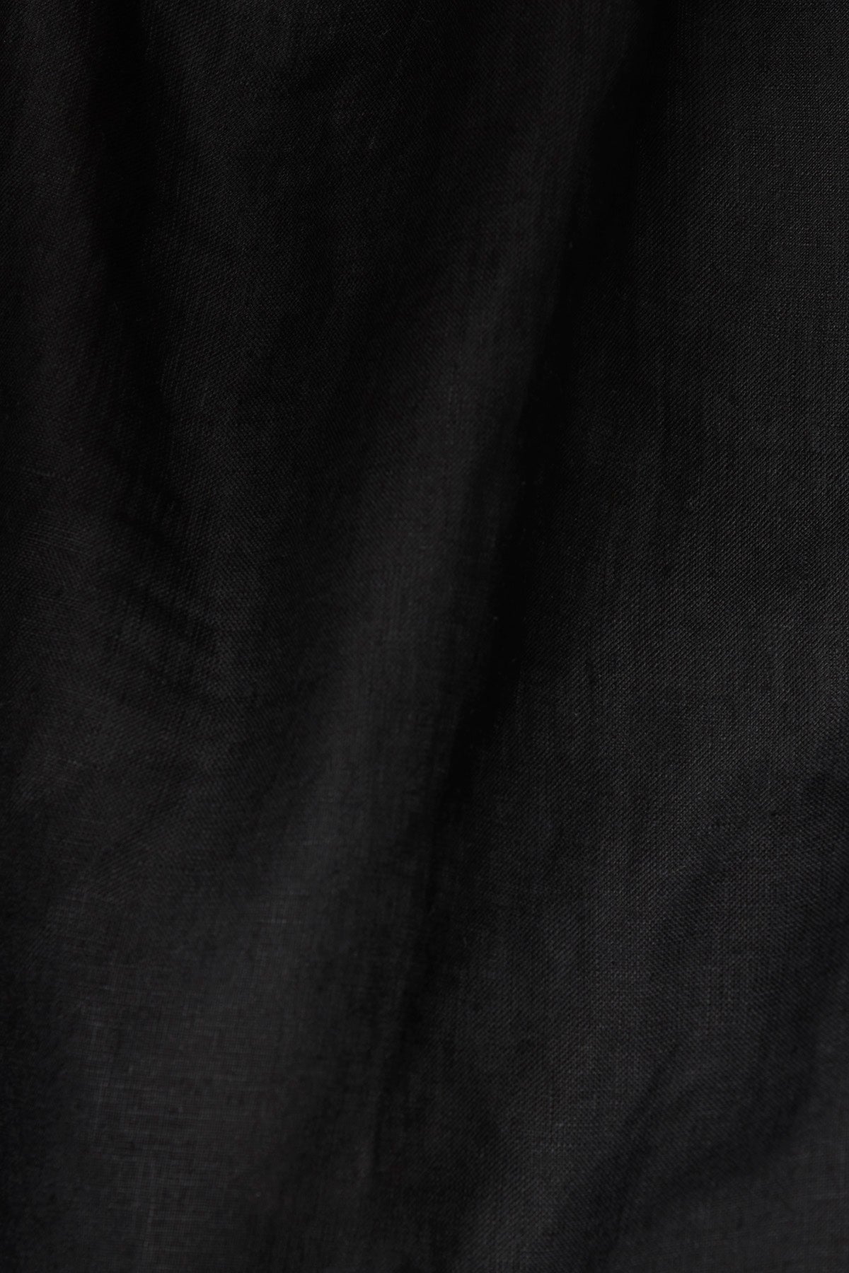 Tallows Blousy Crop Top Black EcoLinen | Venus Special Offer
