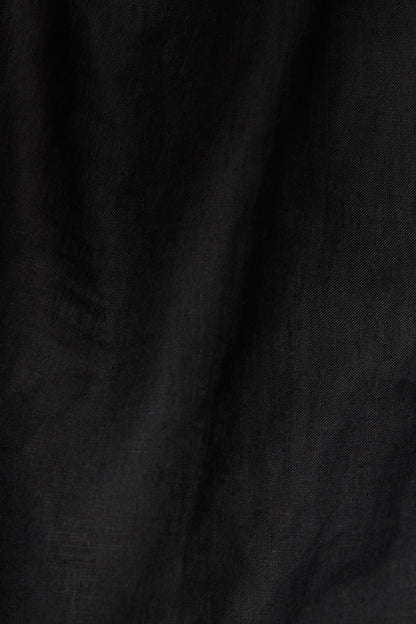 Tallows Blousy Crop Top Black EcoLinen | Venus Special Offer