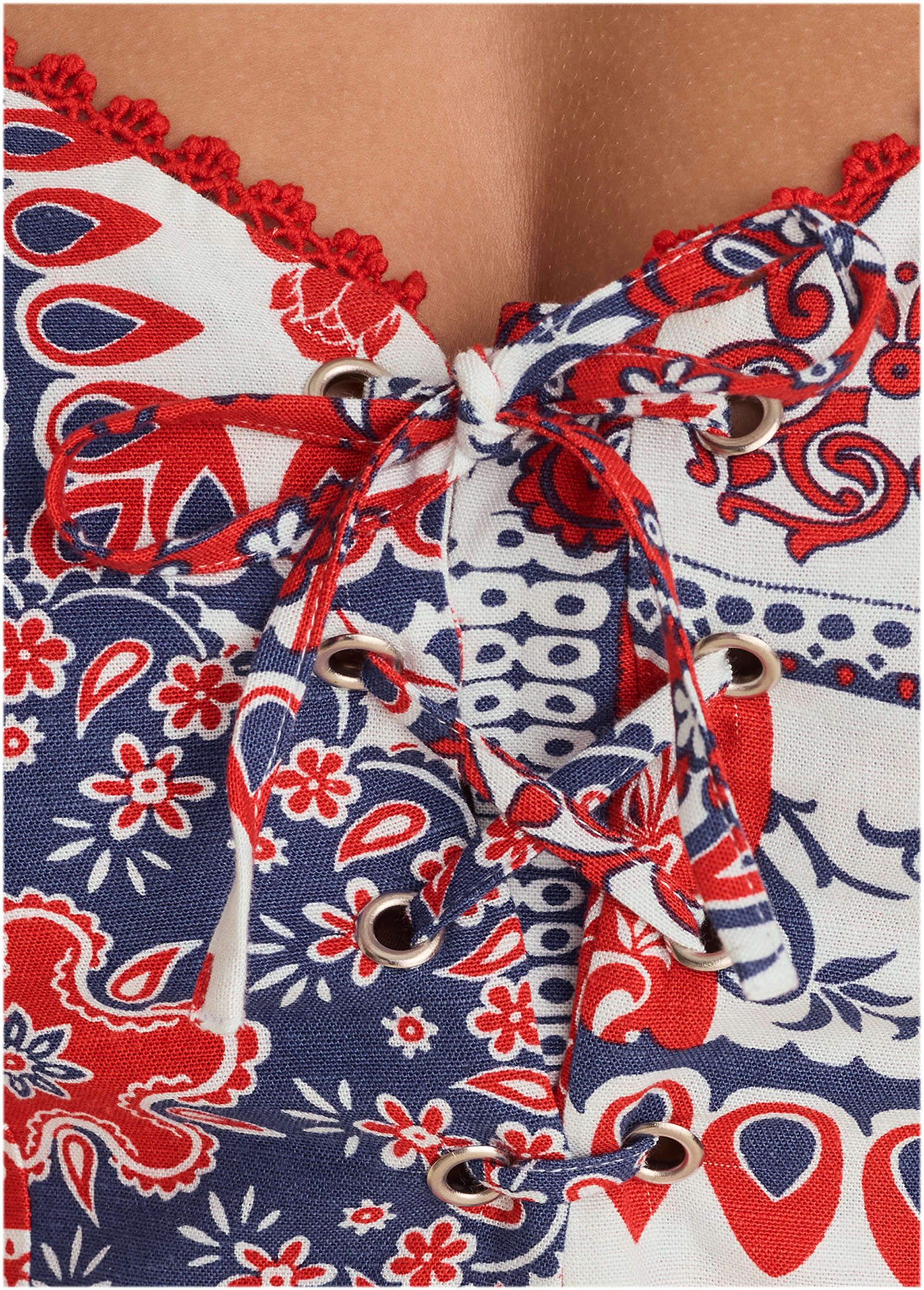 Linen Halter Dress - Heritage Bandana Medley | Venus Sale