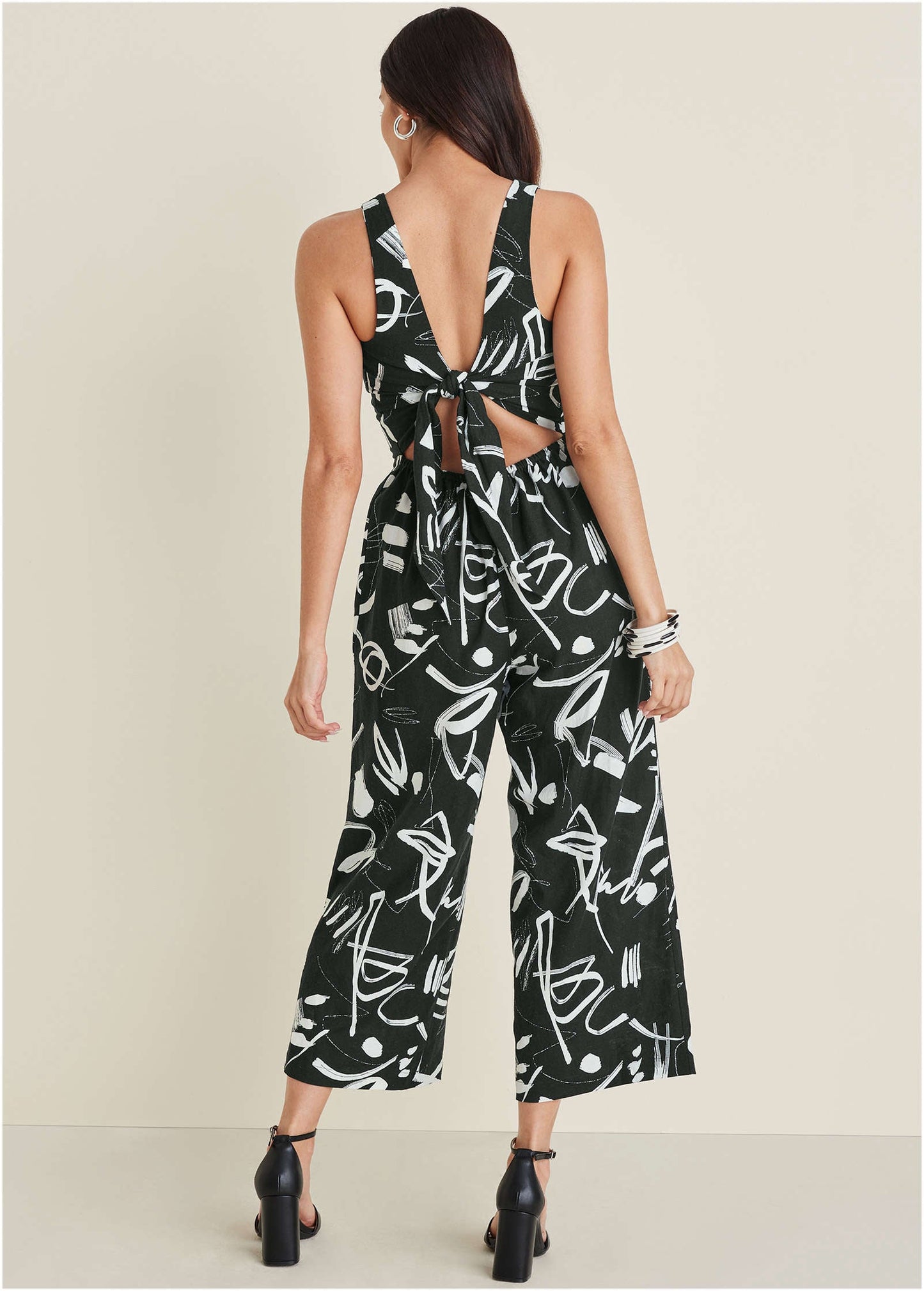 Linen Jumpsuit - Modern Graffiti | Venus Limited Edition