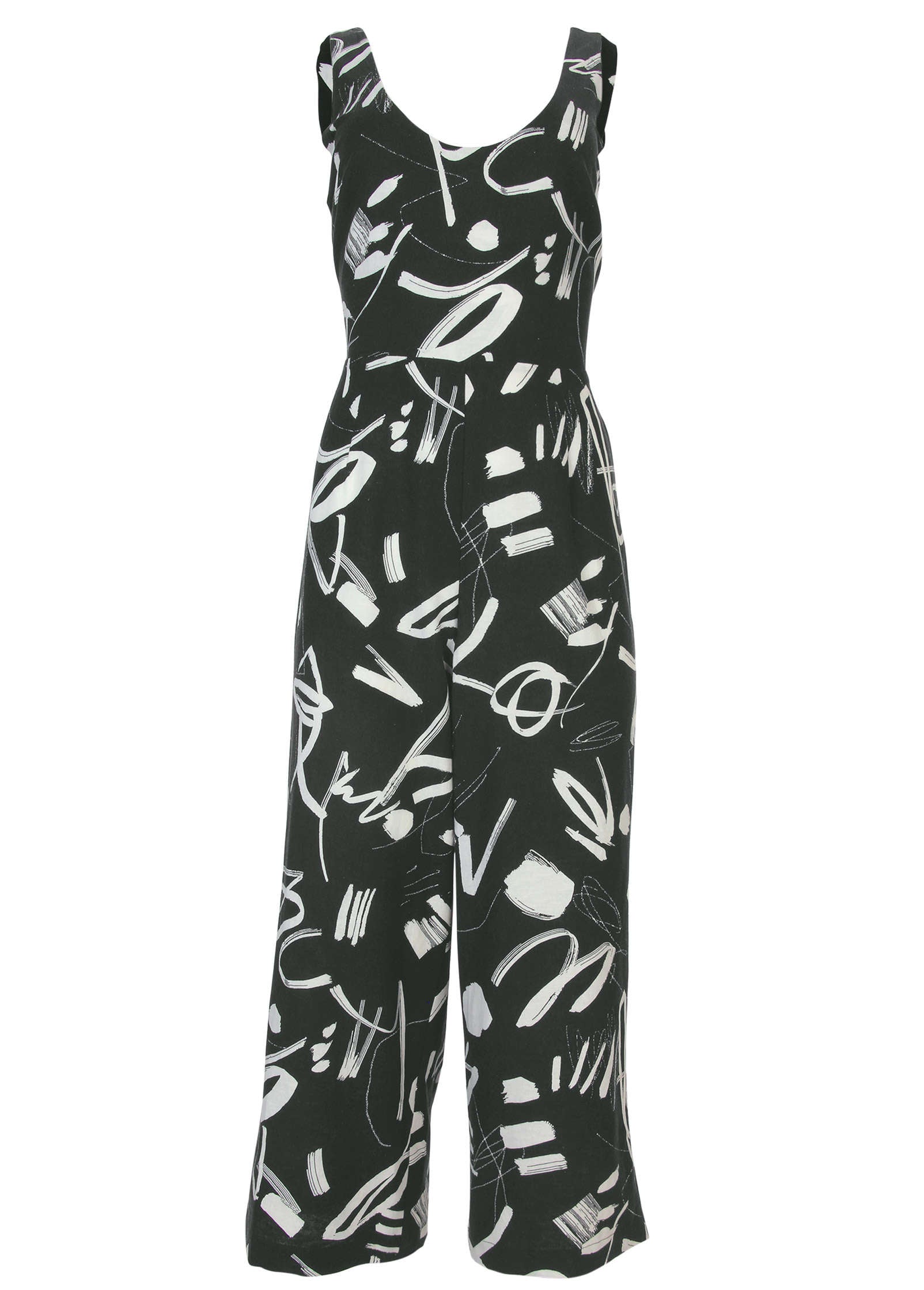Linen Jumpsuit - Modern Graffiti | Venus Limited Edition