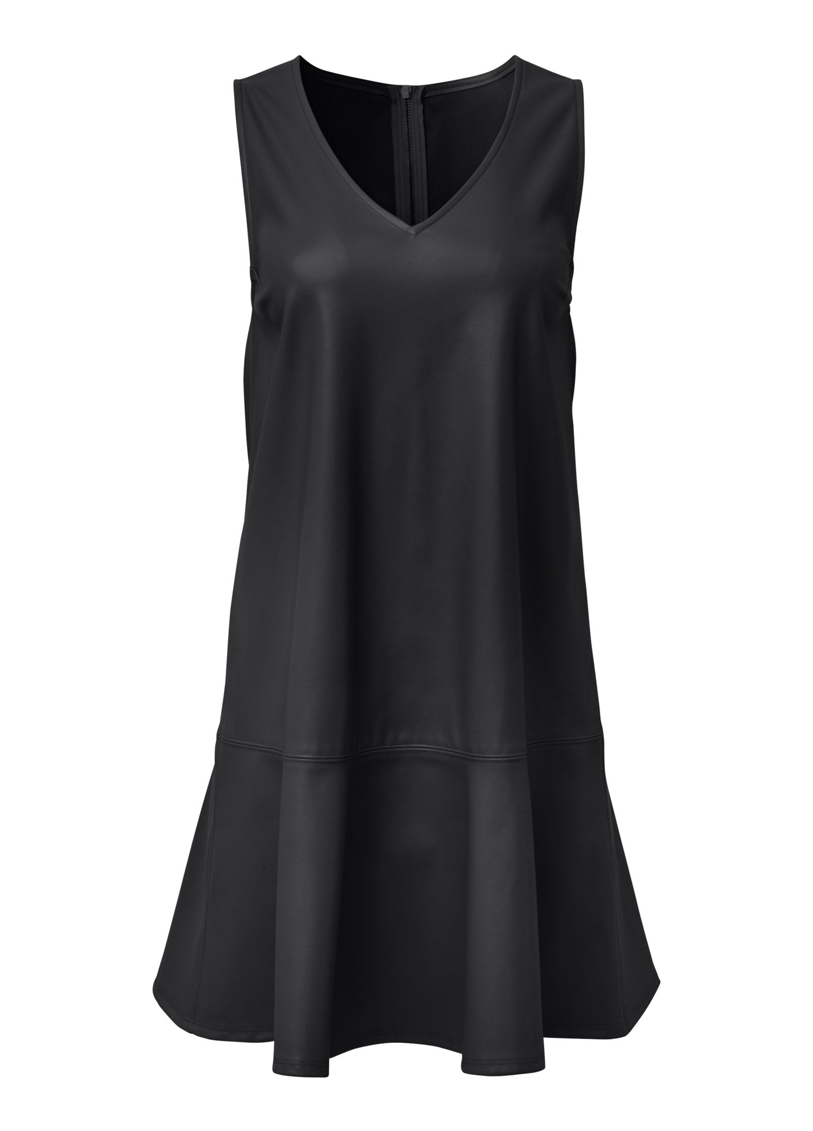 Faux Leather Mini Dress - Jet Black | Venus Customer Favorite