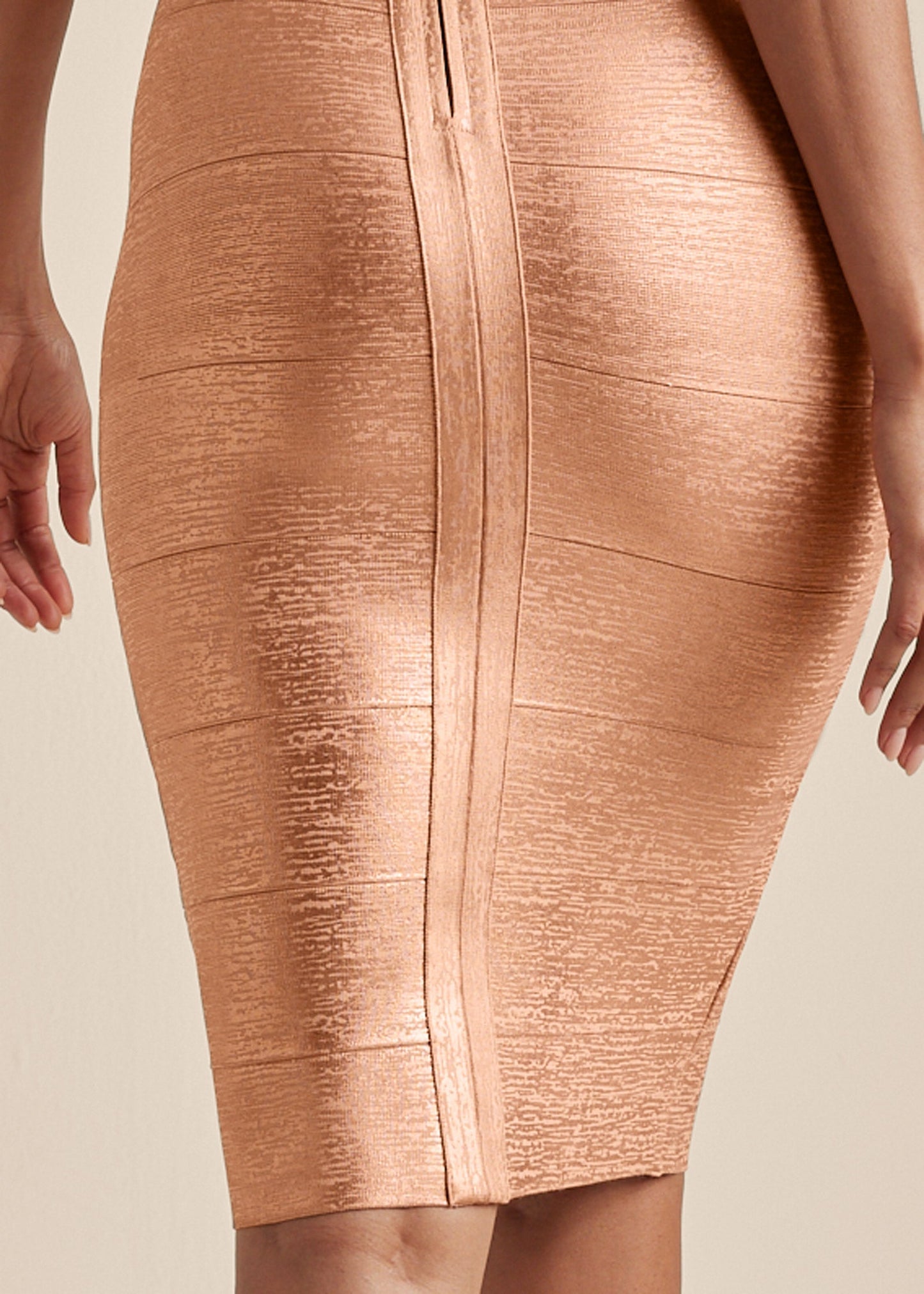 Bandage Mini Dress - Rose Gold | Venus Value