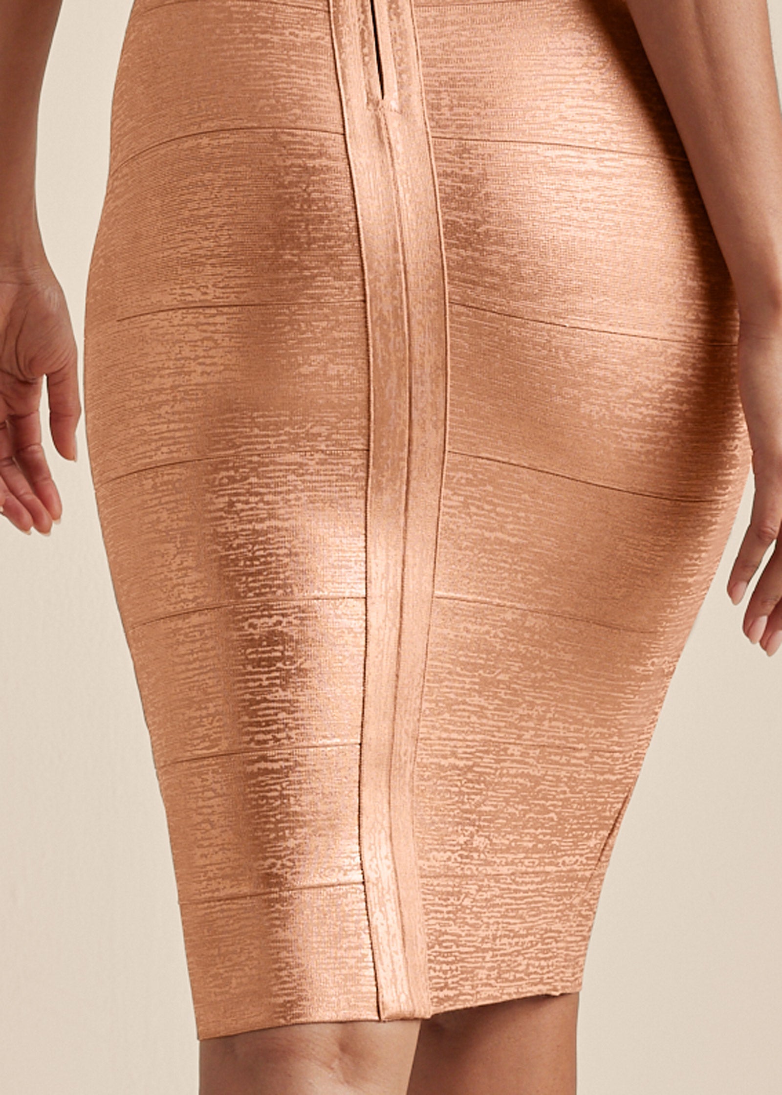 Bandage Mini Dress - Rose Gold | Venus Value