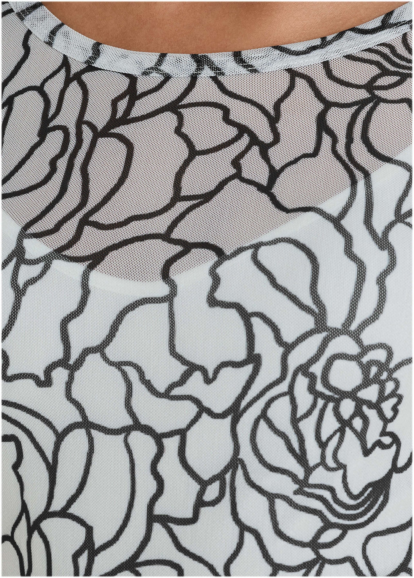 Long Sleeve Mesh Mini - Linear Rose | Venus Best Seller