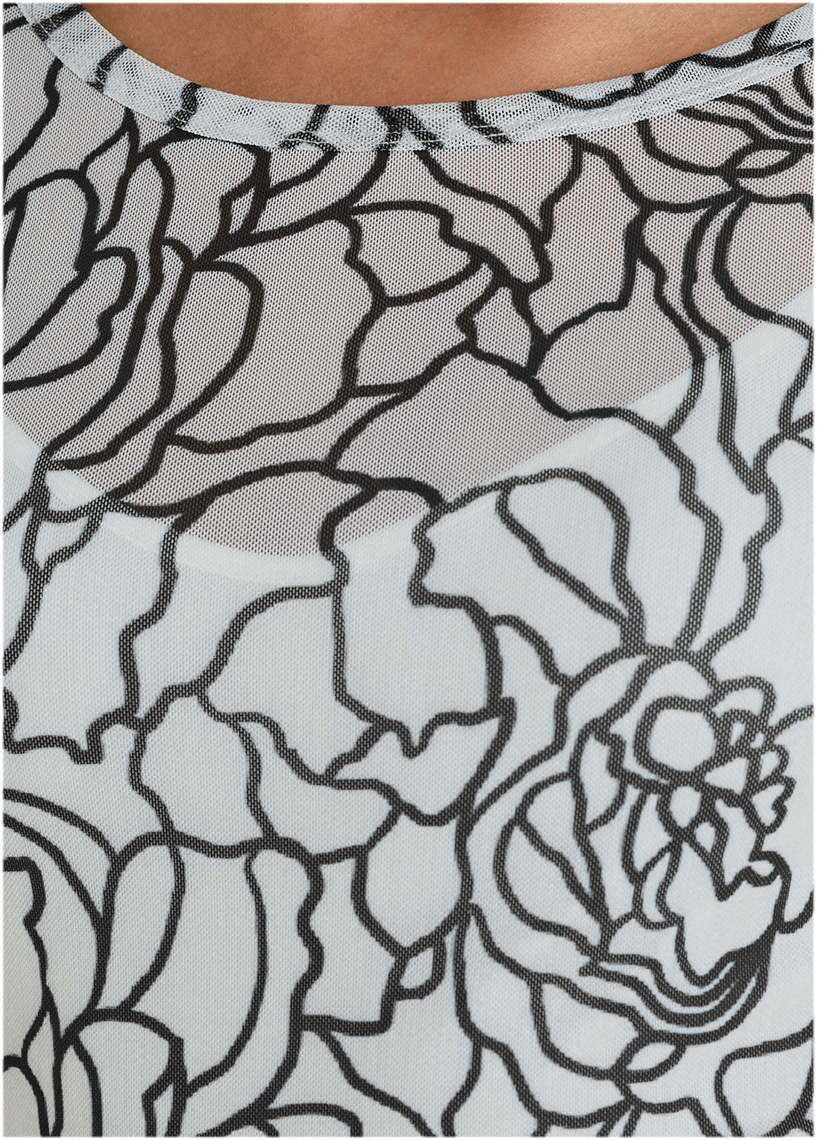 Long Sleeve Mesh Mini - Linear Rose | Venus Best Seller