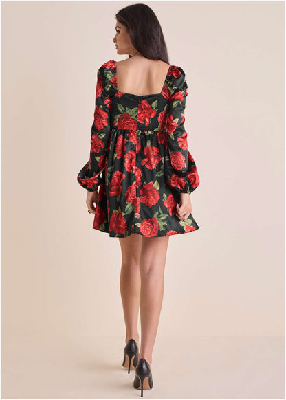 Corset Mini Dress - Antique Roses | Venus Customer Favorite