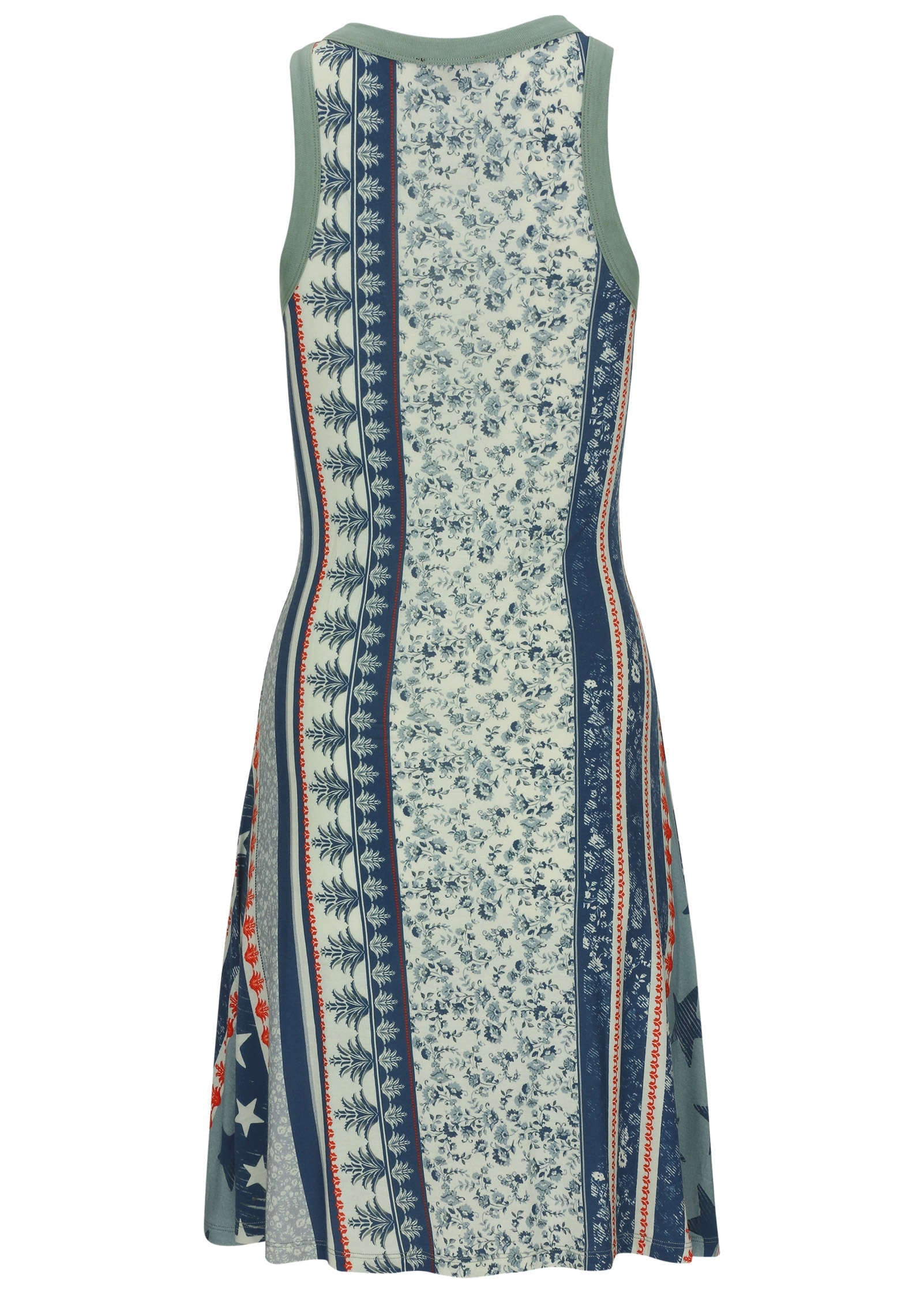 Printed Fit And Flare Dress - Americana Floral Star | Venus Sale