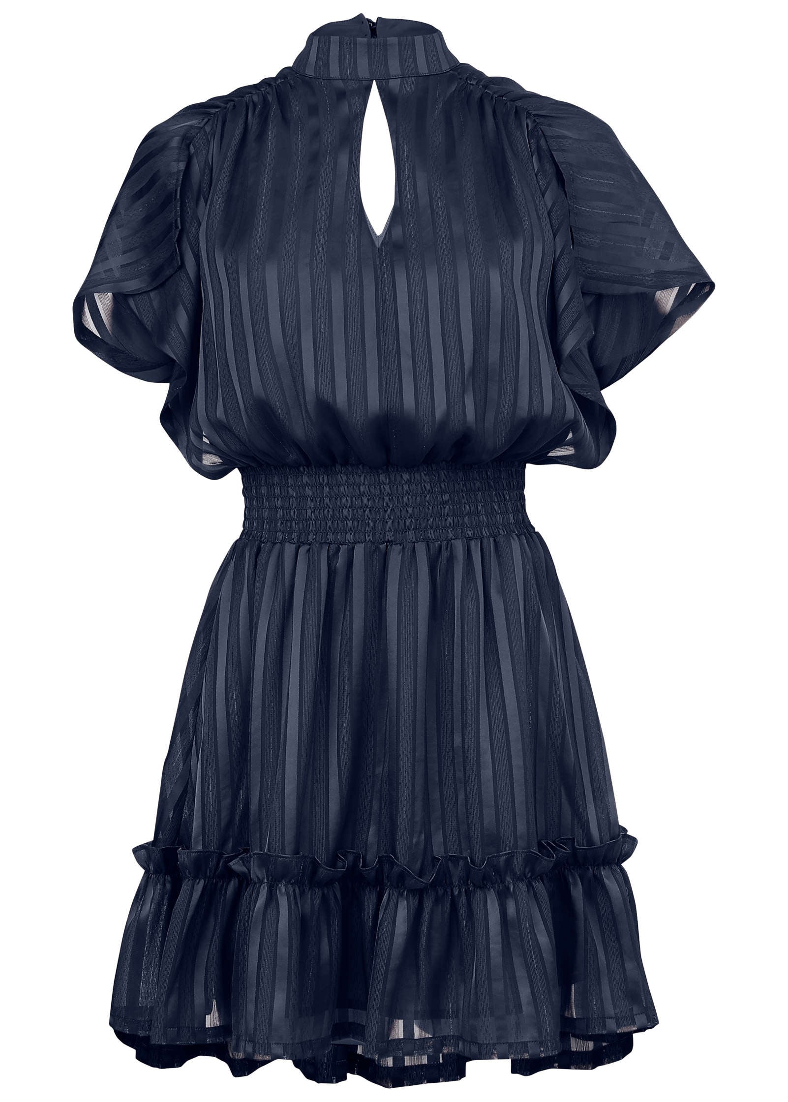 High Neck Mini Dress - Navy | Venus Cost Saving