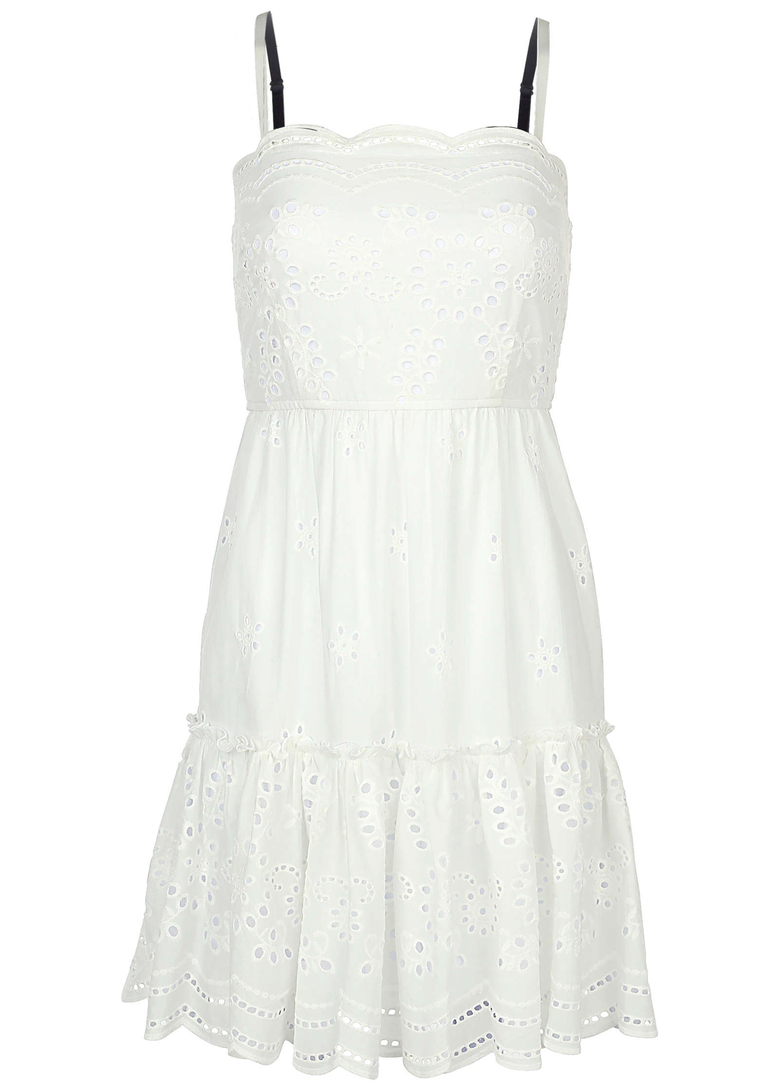 Spaghetti Strap Eyelet Mini - White | Venus Value