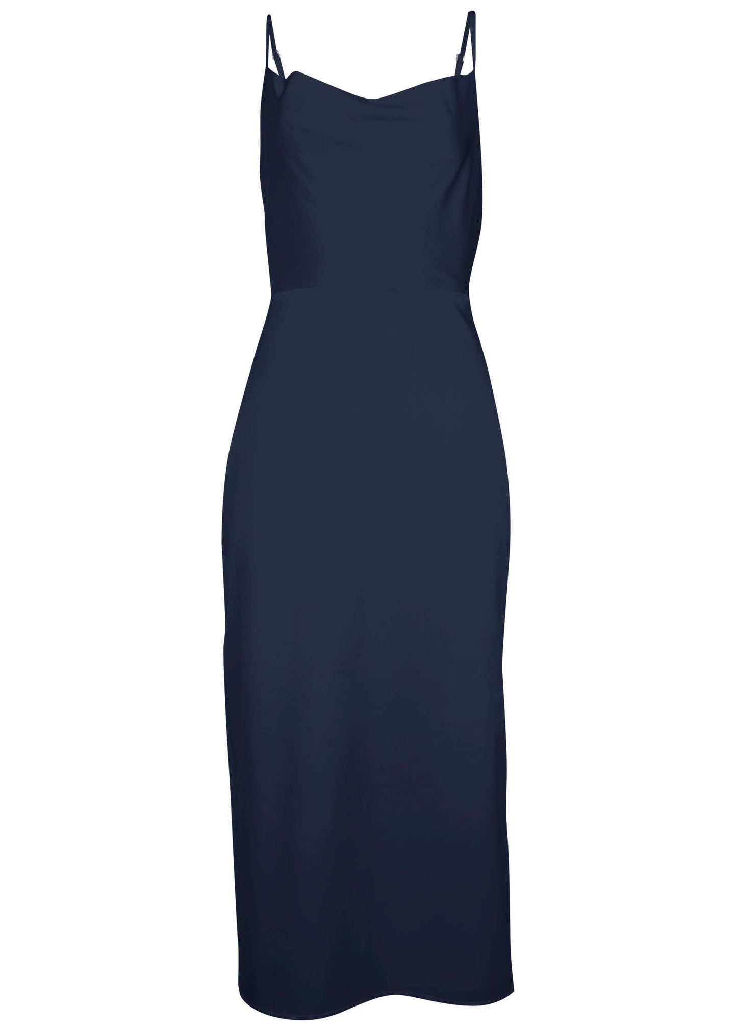 Cowl Neck Slip Dress - Navy | Venus Cost Saving