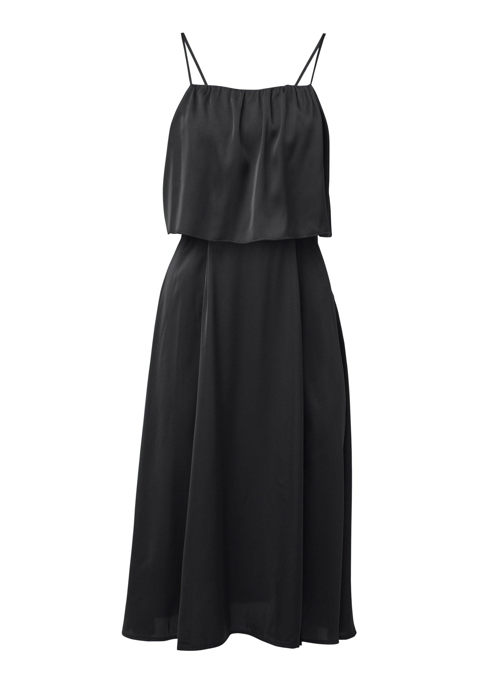 Overlay Midi Dress - Jet Black | Venus Value