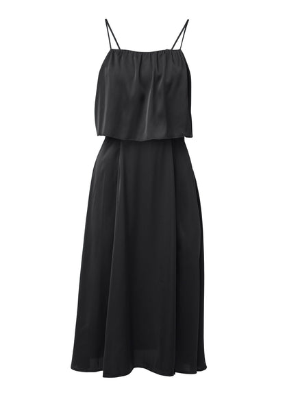 Overlay Midi Dress - Jet Black | Venus Value