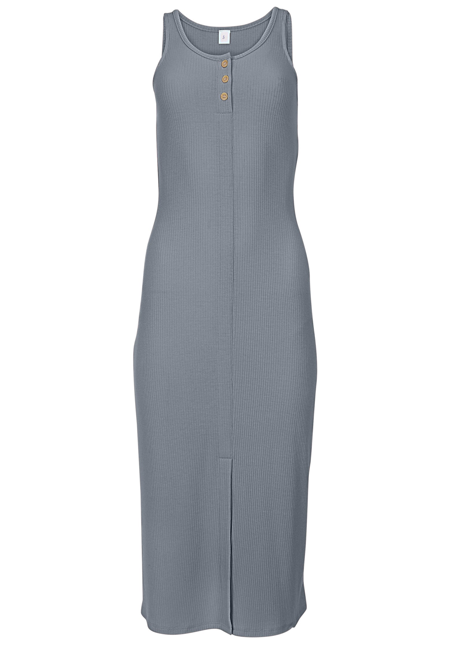 Henley Midi Dress - Seafog | Venus Popular Choice
