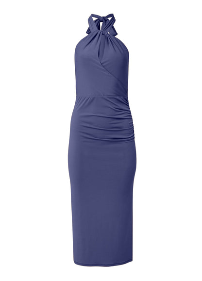 Halter Bodycon Dress - Skipper Blue | Venus Customer Favorite