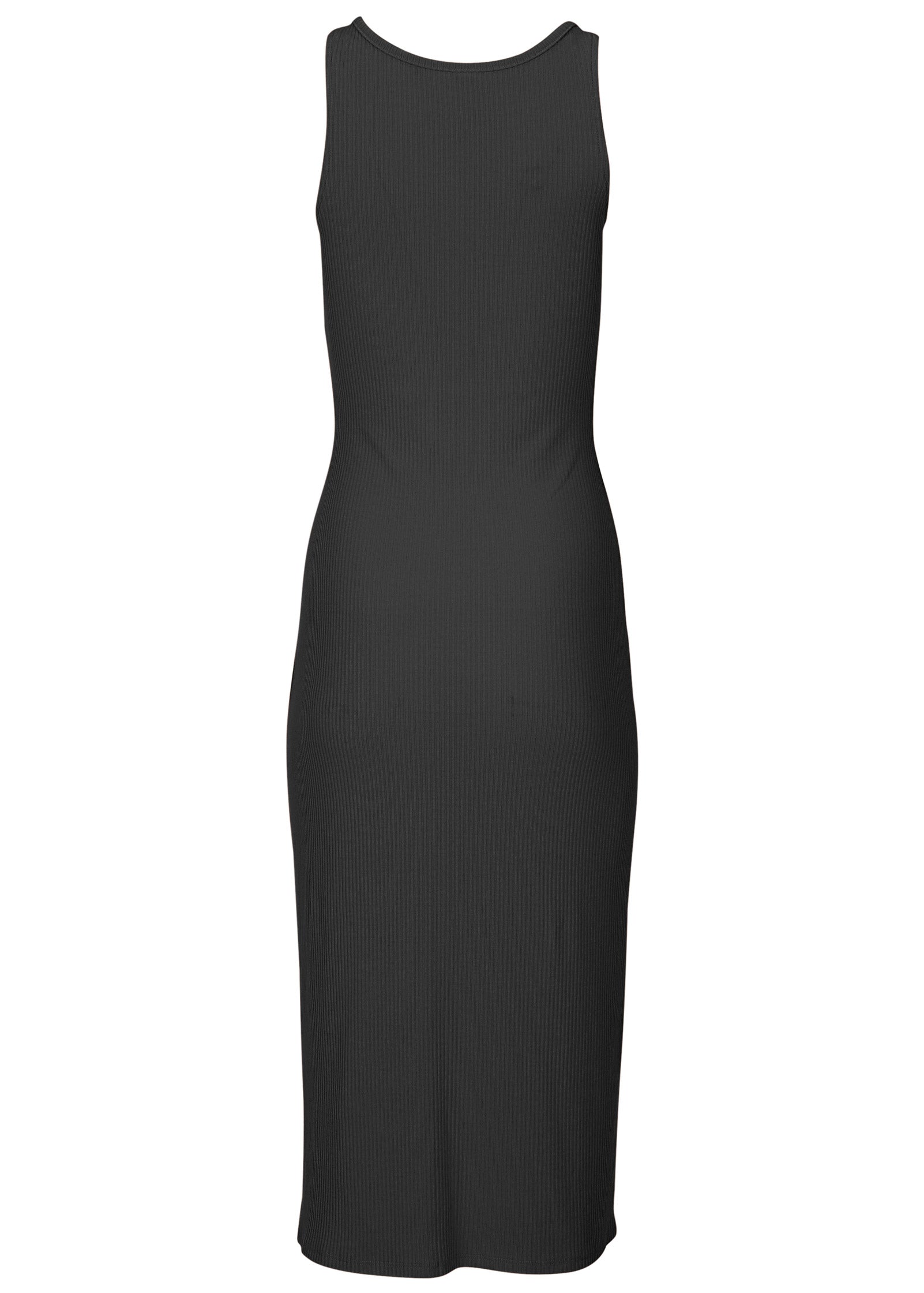 Henley Midi Dress - Jet Black | Venus Limited Edition