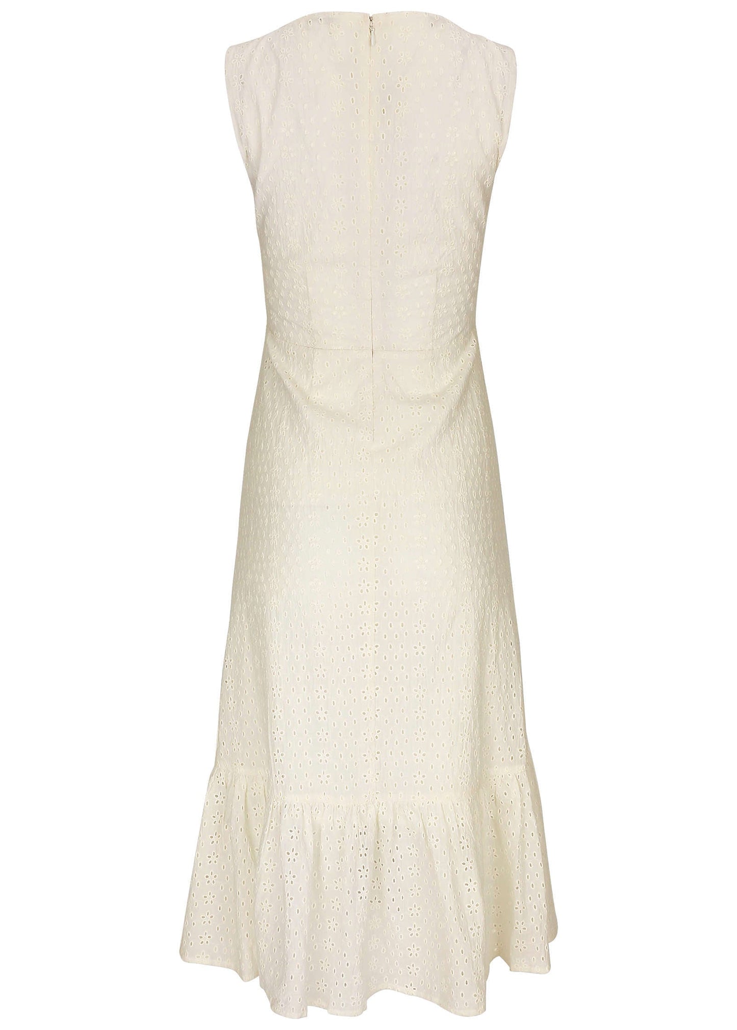 Sleeveless Eyelet Midi - Off White | Venus Great Deal