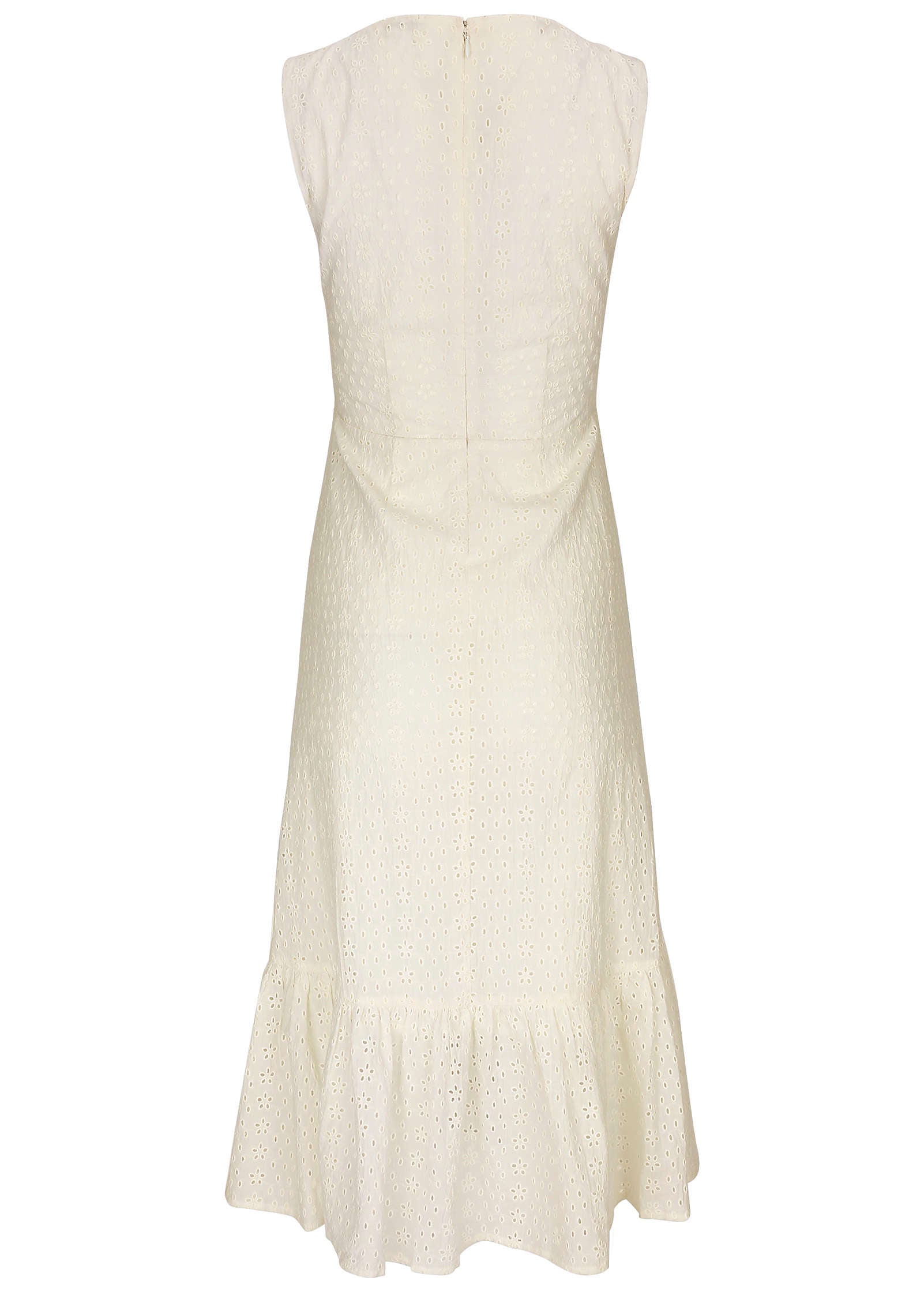 Sleeveless Eyelet Midi - Off White | Venus Great Deal