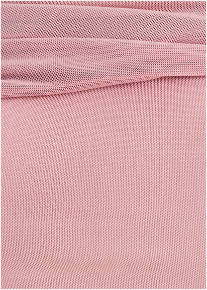 One-Shoulder Mesh Midi - Cameo Pink | Venus Special Offer
