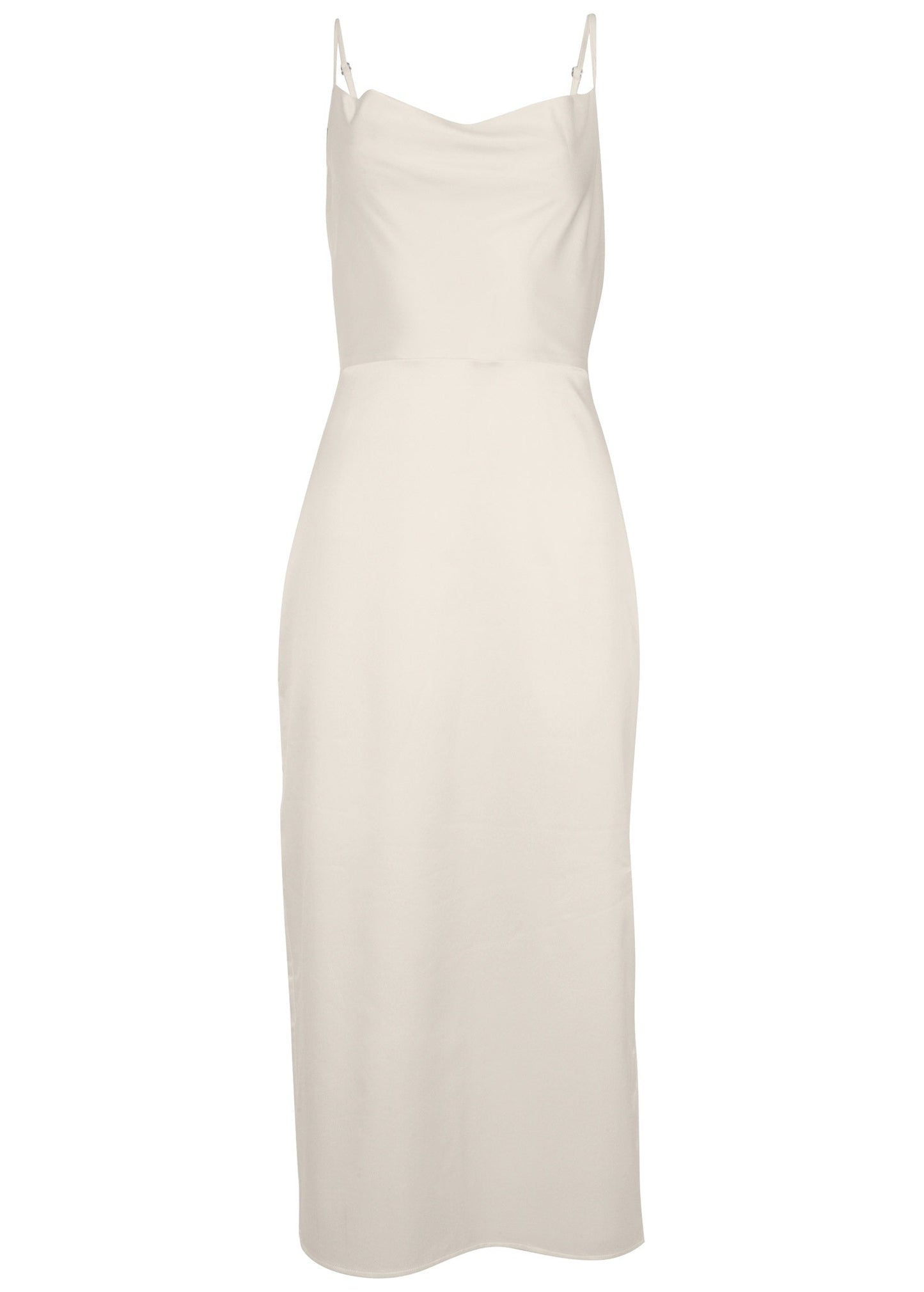 Cowl Neck Slip Dress - Off White | Venus Sale