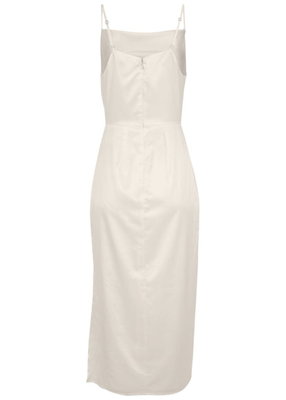 Cowl Neck Slip Dress - Off White | Venus Sale
