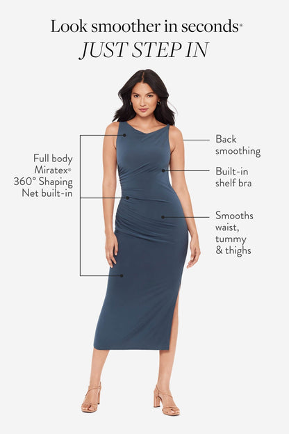 Maxi Shaping Dress in Slate Grey | Venus Value