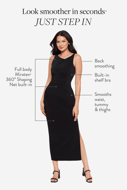 Maxi Shaping Dress in Black | Venus Budget Friendly