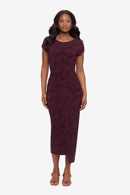 Loki Wrap Front Shaping Dress in Anthurium | Venus Great Deal