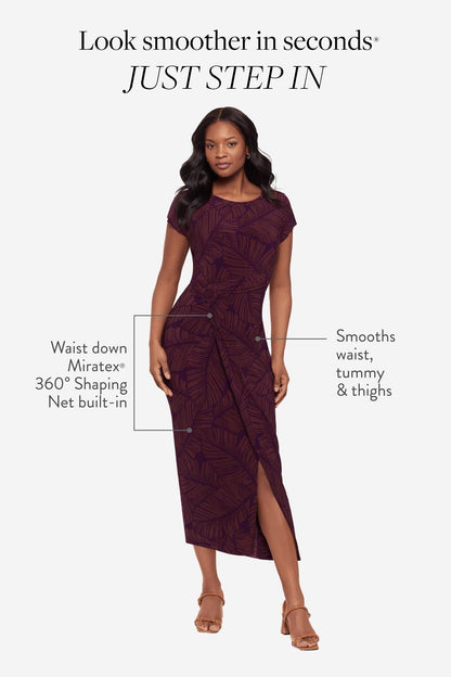Loki Wrap Front Shaping Dress in Anthurium | Venus Great Deal