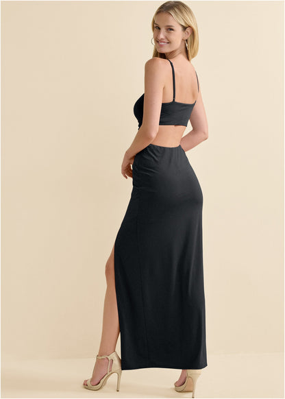 Shape Embrace High-Slit Dress - Black | Venus Customer Favorite