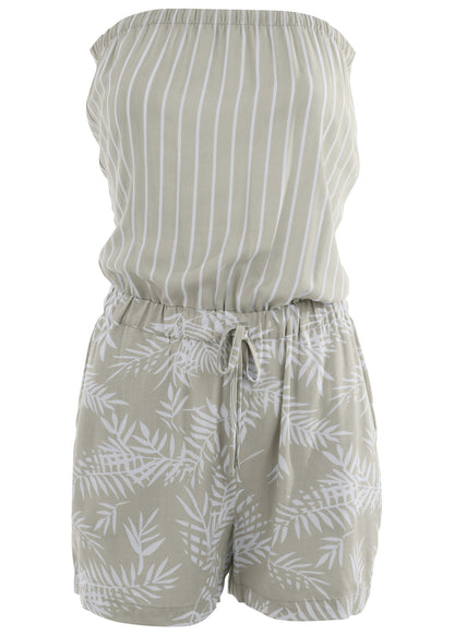 Strapless Romper - Green Multi | Venus Special Offer