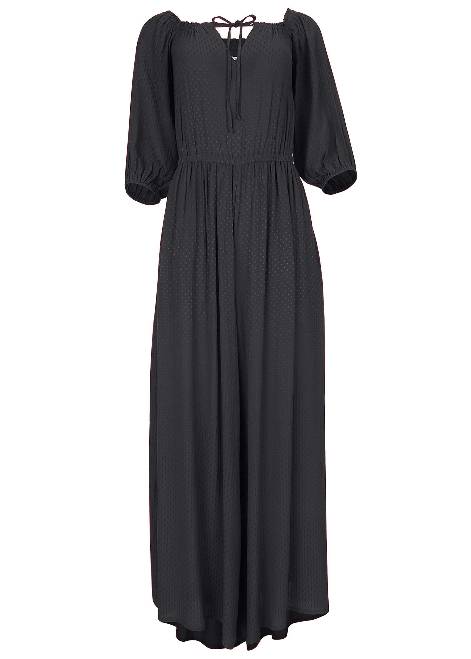 Off-The-Shoulder Jumpsuit - Jet Black | Venus Featured