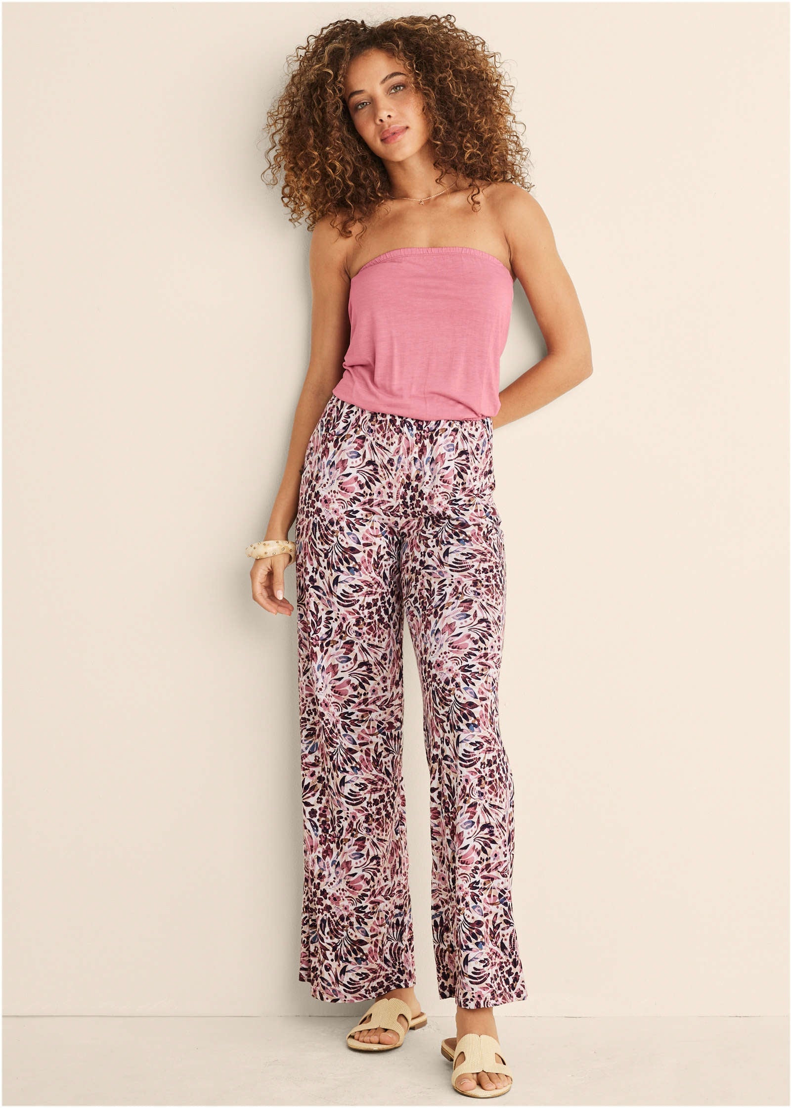 Abstract Mirage Jumpsuit - Cream Multi | Venus Best Seller