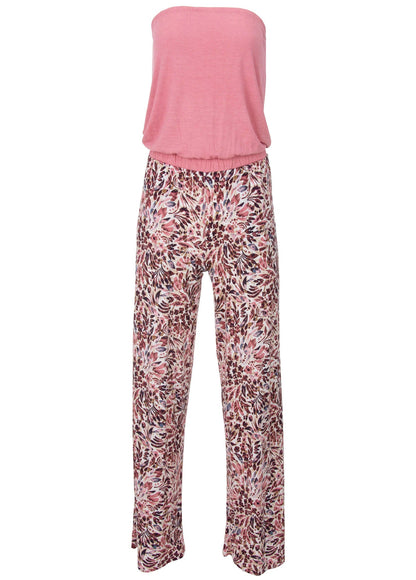Abstract Mirage Jumpsuit - Cream Multi | Venus Best Seller