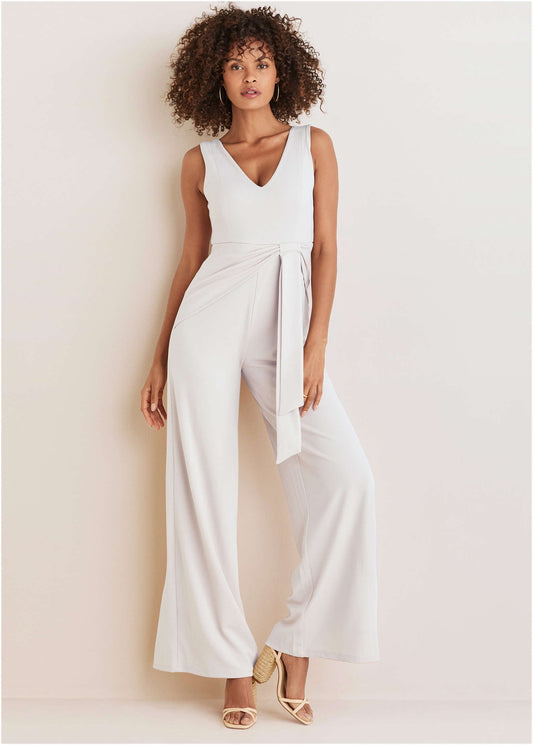 Wide Leg Jumpsuit - White | Venus Customer Favorite