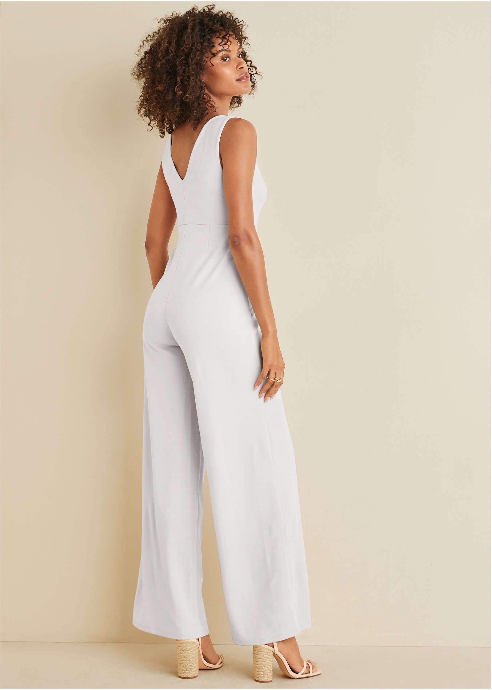 Wide Leg Jumpsuit - White | Venus Customer Favorite