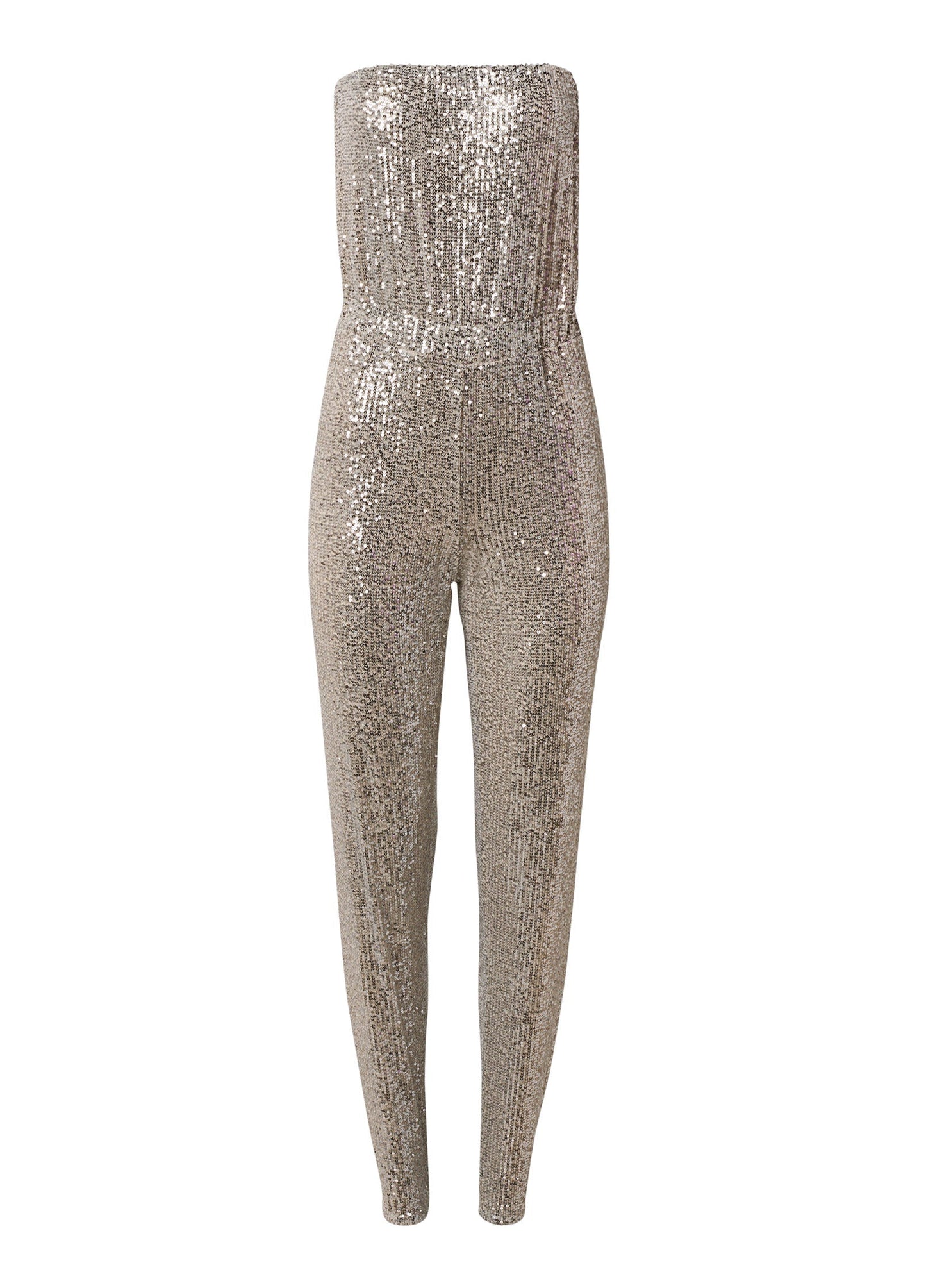 Strapless Sequin Jumpsuit - Champagne | Venus Special Offer