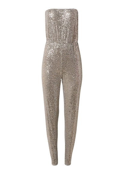 Strapless Sequin Jumpsuit - Champagne | Venus Special Offer