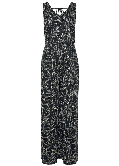 Printed Jumpsuit - White & Black | Venus Best Seller