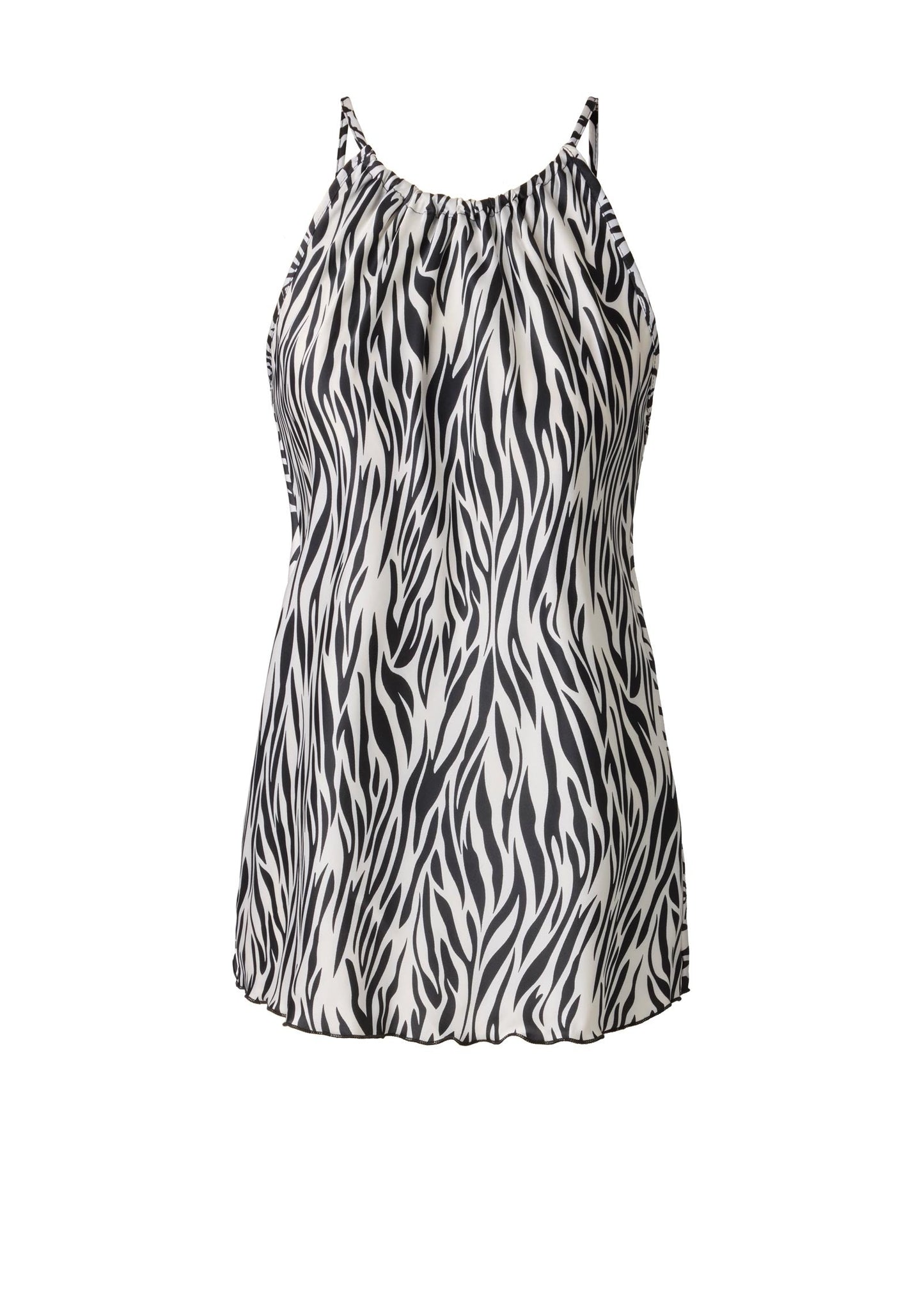 2-Piece Halter Skirt Set Zebra Print | Venus Featured