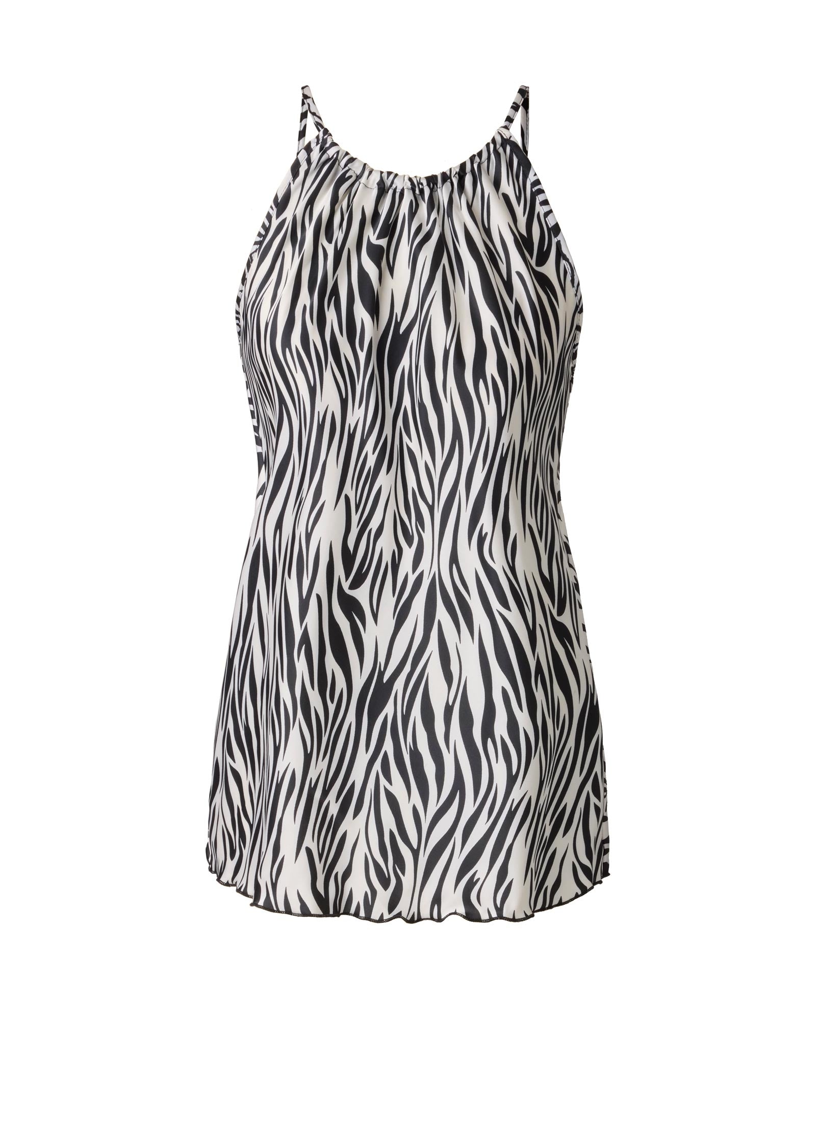 2-Piece Halter Skirt Set Zebra Print | Venus Featured