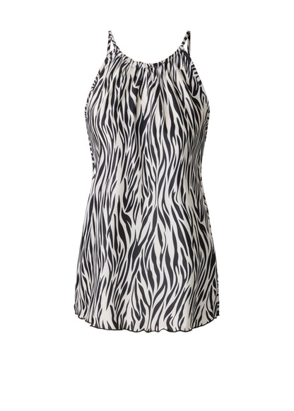 2-Piece Halter Skirt Set Zebra Print | Venus Featured