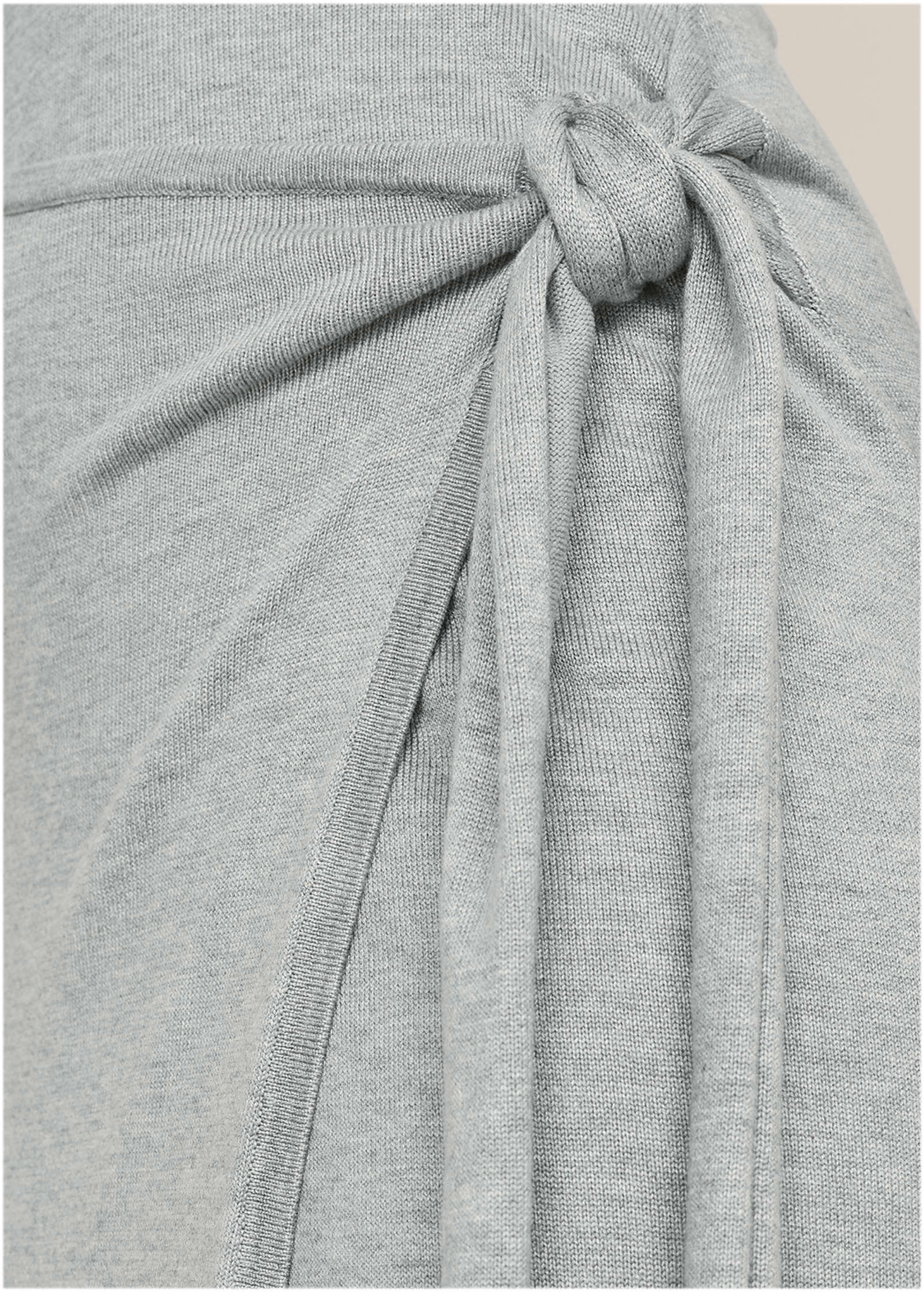 Tie Side Sweater Dress - Light Heather Grey | Venus Affordable