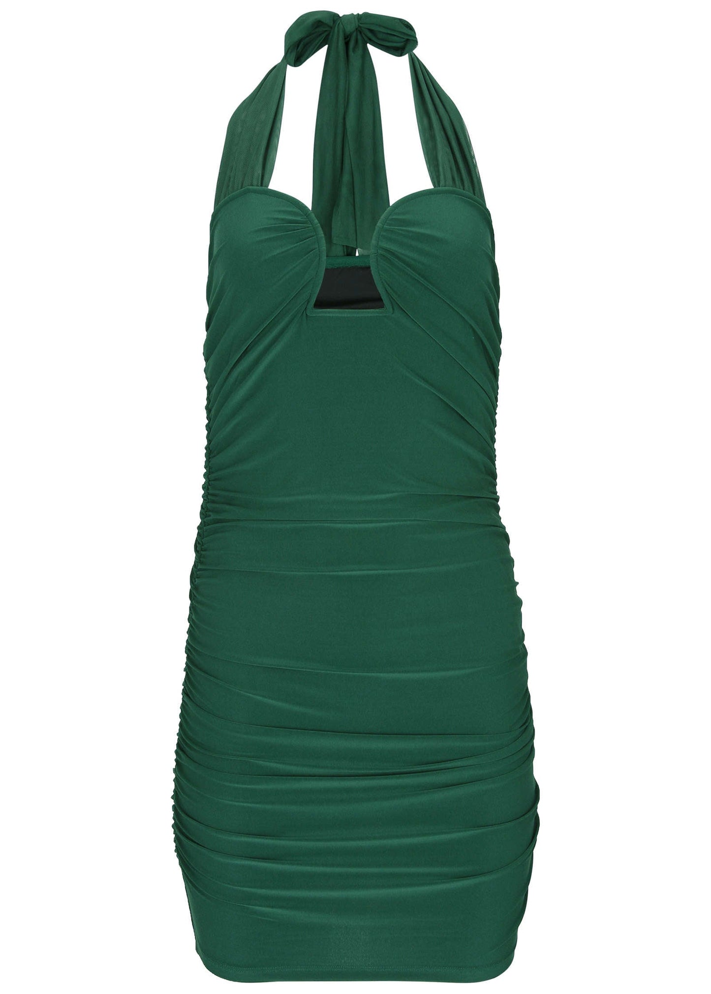Ruched Side Ponte Mini - Tropical Green | Venus Popular Choice