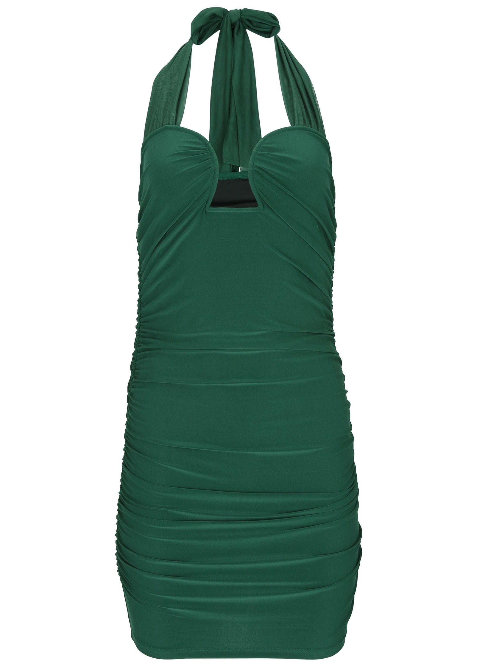 Ruched Side Ponte Mini - Tropical Green | Venus Popular Choice
