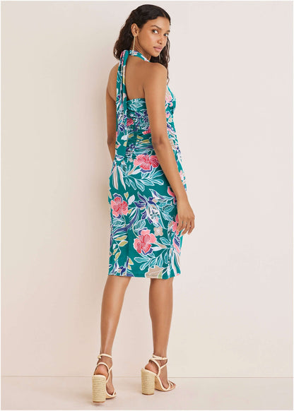 Halter Wrap Dress - Paradise Floral | Venus Customer Favorite