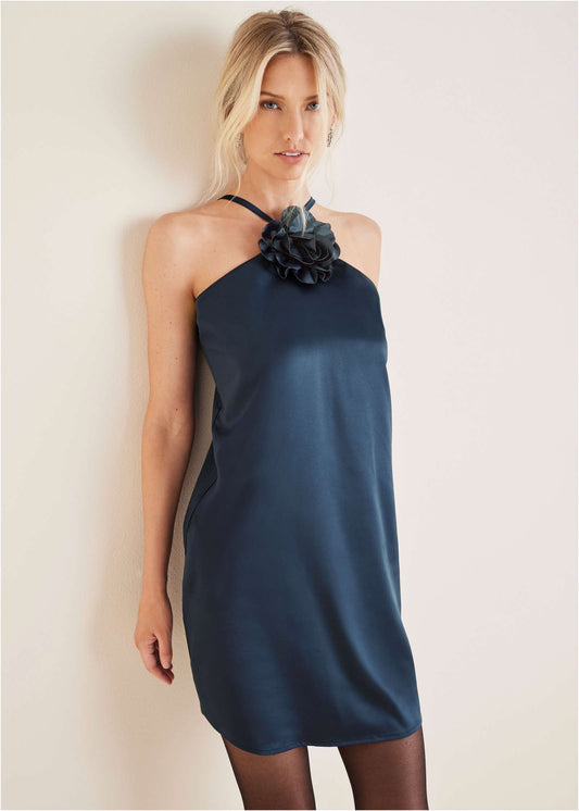 Rosette Halter Mini - Navy | Venus Cost Saving